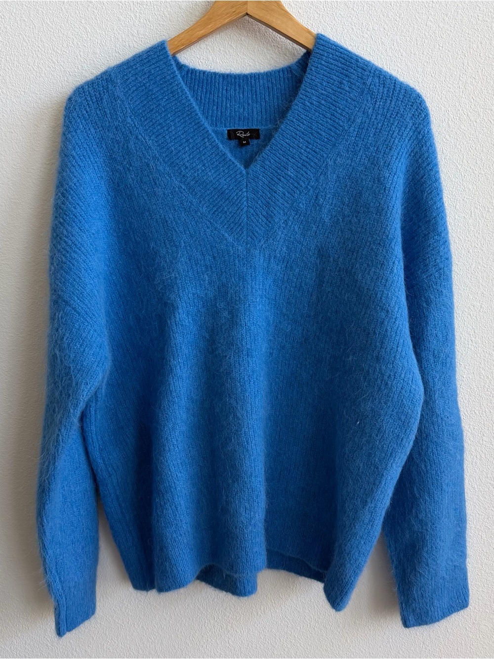 Rails Alpaca Blue V-Neck Sweater